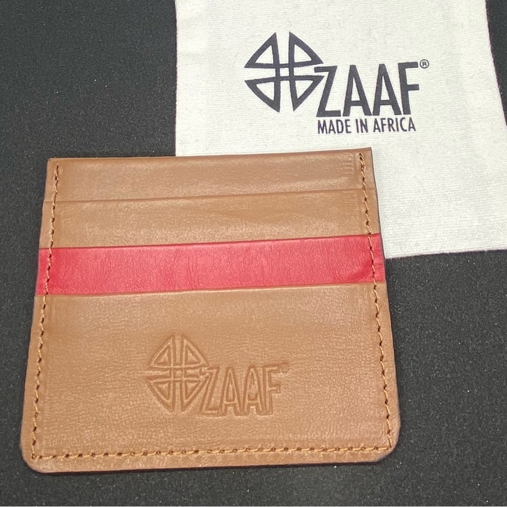 ZAAF brand credit card holder brown